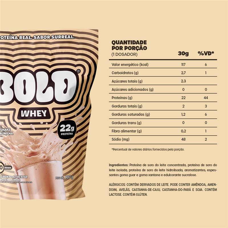 BOLD WHEY MILKSHAKE DE BAUNILHA (900g)
