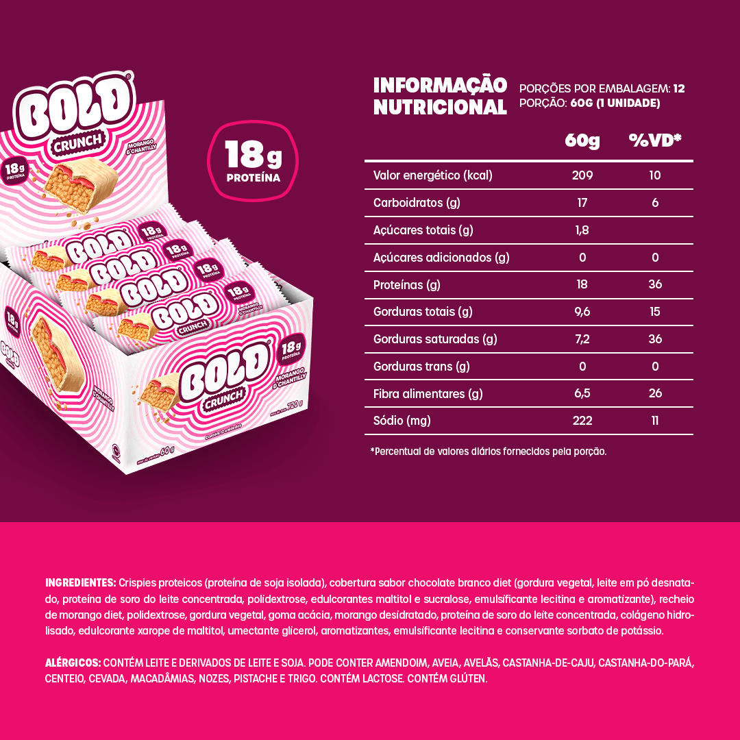 BOLD CRUNCH MORANGO & CHANTILLY